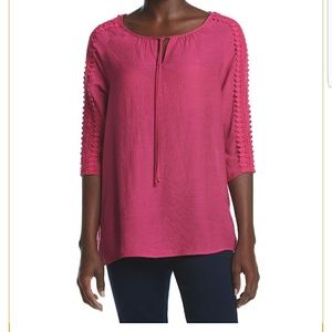 NWT Open Arm Pink Blouse